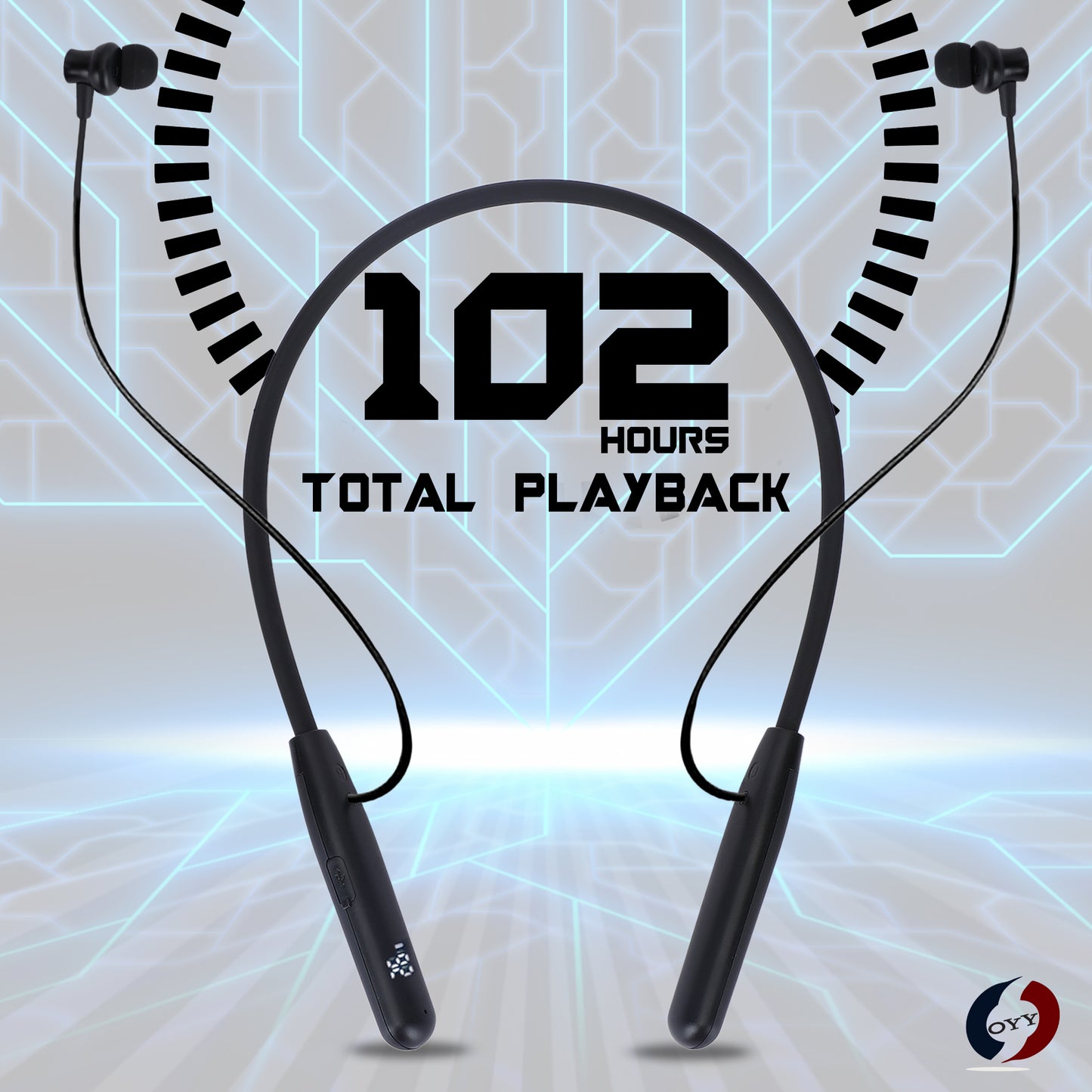 OYY BT-Y1 Neckband with Noise Cancellation